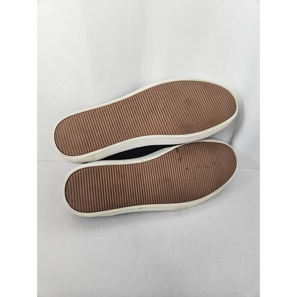 Women's Size 9 Navy Blue Suede Sneakers Lace Up Low Top Soft Comfort - Picture 8 of 8